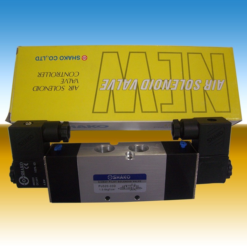 ไต้หวัน Xingong SHAKO นิวเมติกโซลินอยด์วาล์ว PU520-02s 530X-03S-04S-02D-03D-04D PU520-PU530-PU530X-0