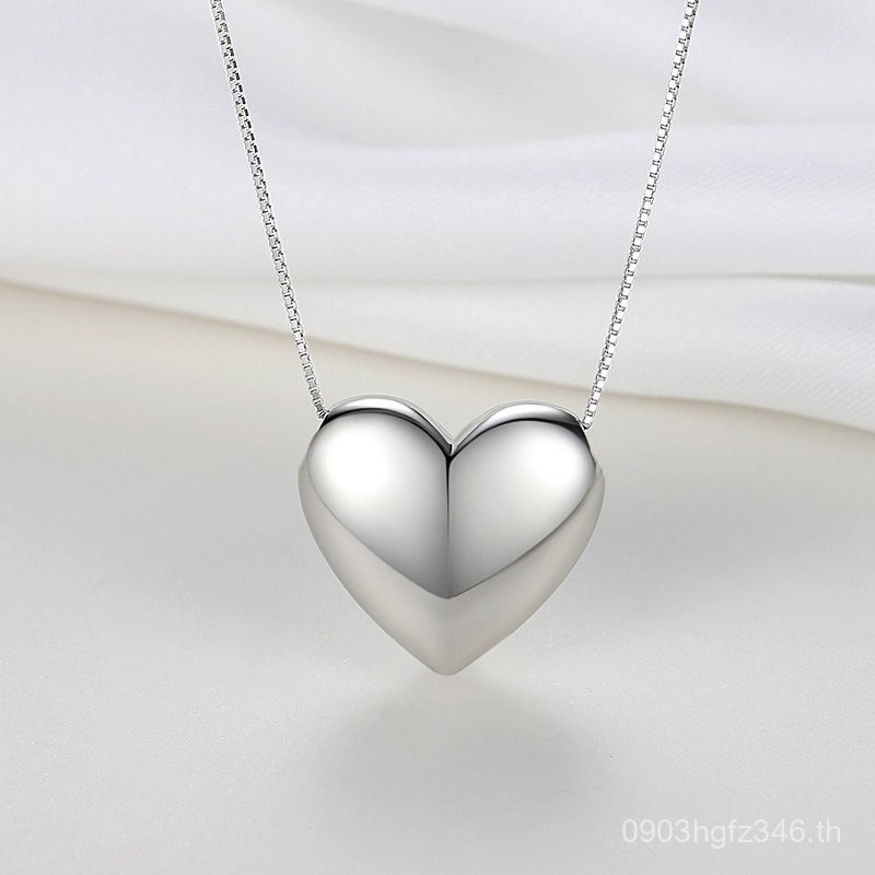 จี้หัวใจแพลทินัม PT999 ดีไซน์คลาสสิกสำหรับสุภาพสตรี