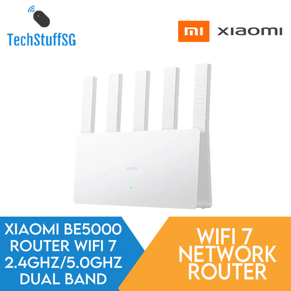 Xiaomi BE5000 Router WiFi 7 ความเร็วสูง 5.0 GHz Mesh Repeater เครือข่าย MLO MI
