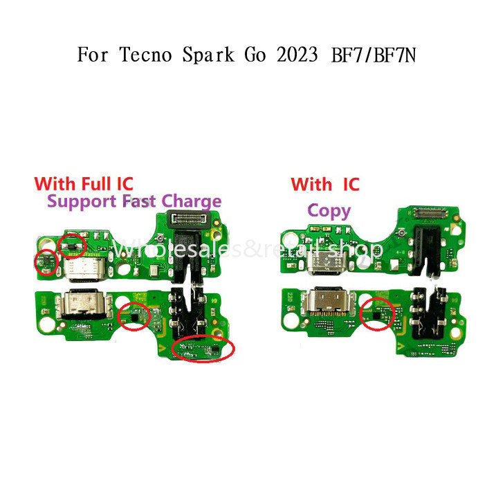 Fast Charging สําหรับ Tecno Spark GO 2023 BF7 BF7N พร้อม IC USB Quick Charger พอร์ต HuoLSP