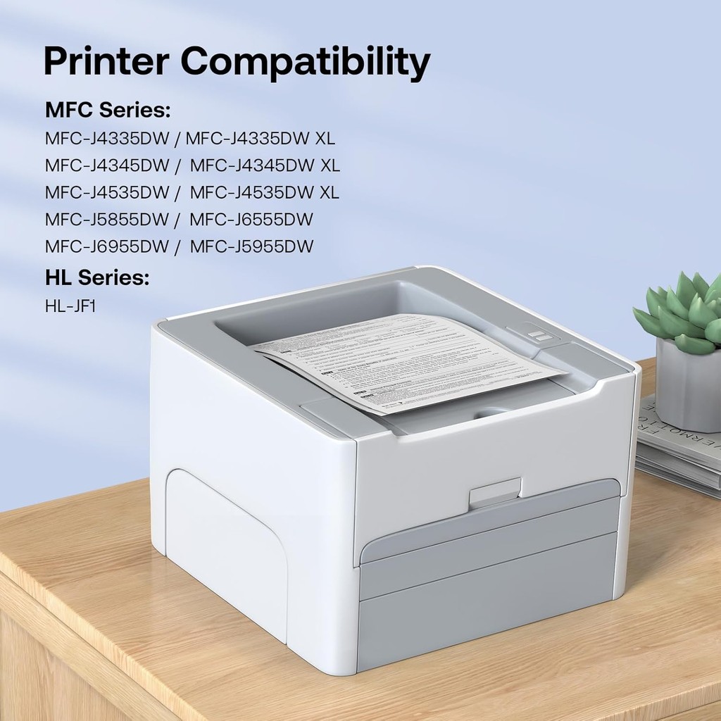 LC406XL ตลับหมึกสําหรับ Brother LC406XL LC406 ผลผลิตสูงทํางานร่วมกับ Brother MFC-J4535DW MFC-J4335DW