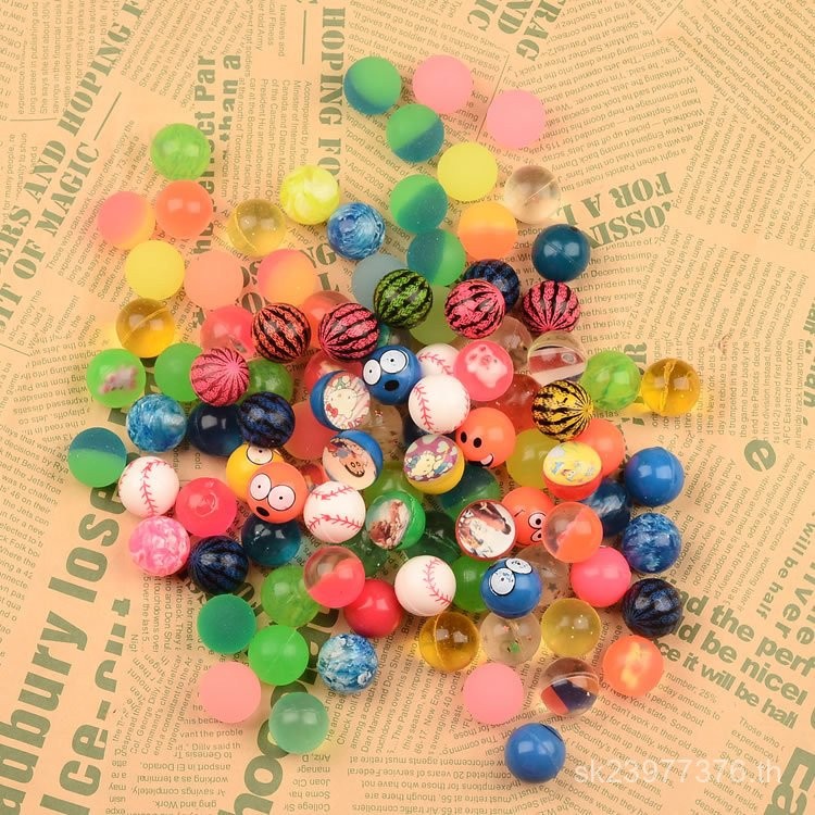 Gashapon Machine One Yuan ขายส่งลูกกระโดด Bouncy Ball เฉพาะผสมหนึ่งหยวน 32 ขายหมุนอัตโนมัติ Gashapon