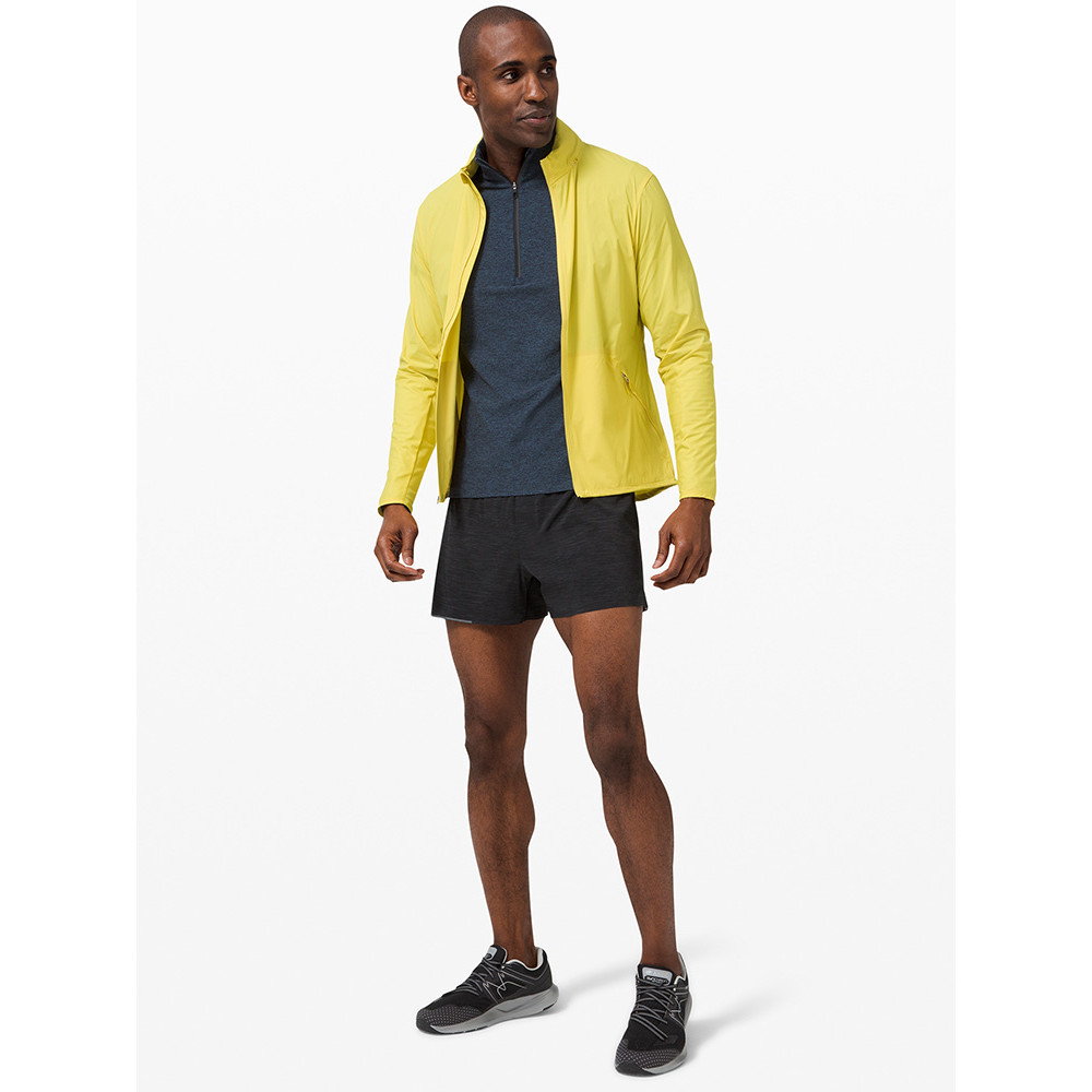 Lululemon Surge กางเกงขาสั้นผู้ชาย สไตล์ซับใน แบบสบาย ๆ โมเดล LM7AB4S