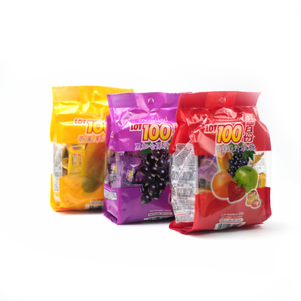 Malaysia LOT00 100 เสิร์ฟ Mango Marshmallow 0g นําเข้า QQ Fruit Wedding Candy LS99