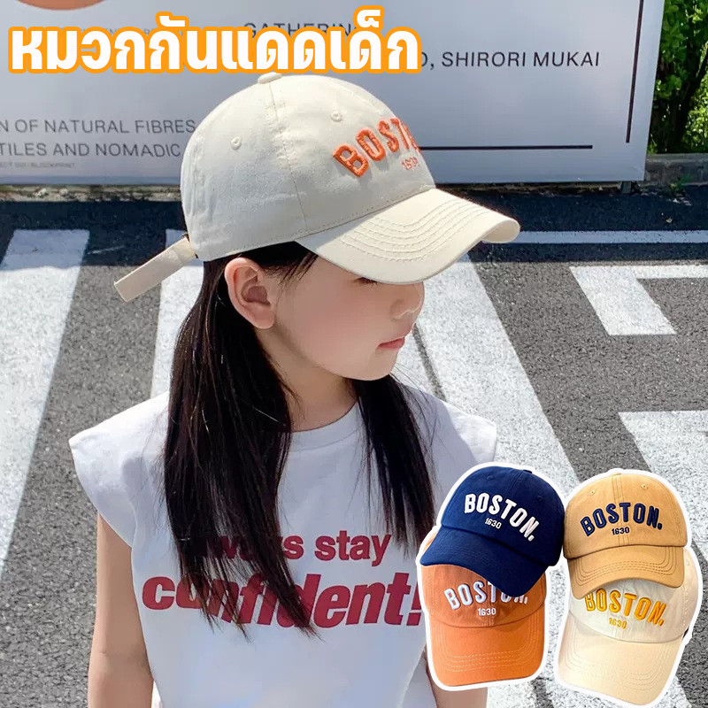 หมวกเด็ก หมวกเบสบอลเด็ก หมวกเด็กกันแดด มีเชือกปรับขนาด กลางแจ้ง แฟชั่นชายหญิง แห้งเร็ว