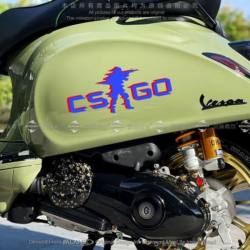 CSGO stickers, color matching text, motorcycle body glass decorative reflective decals, car window C