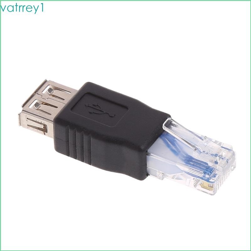 VAT1 USB Type A Female to RJ45 Male Connector Crystal USB Transfer Plug