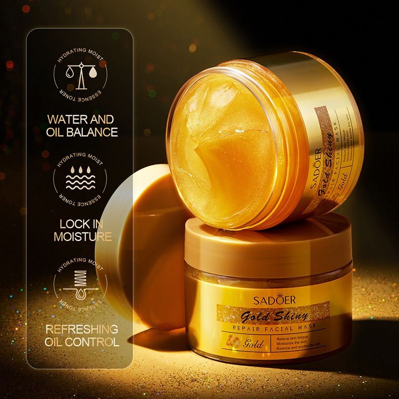Hot Sale#Full English SADOER Golden Shining Repair Mask120g Hydrating, Moisturizing, Nourishing, Enh