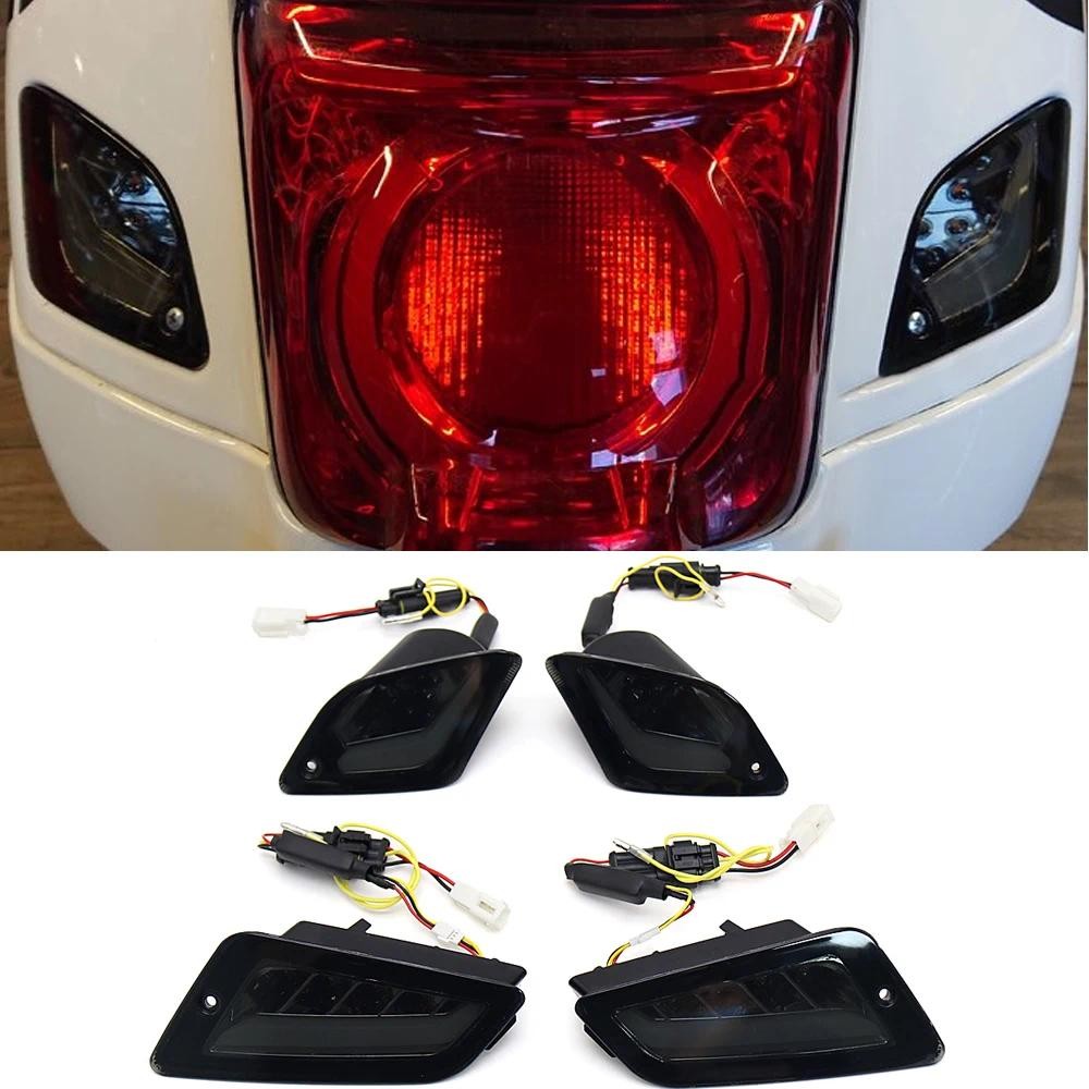 สําหรับ Vespa GTS300 GTS 300 GTS250 GTS150 โคมไฟรถจักรยานยนต์ LED ไฟเลี้ยวไฟแสดงสถานะด้านหน้าและด้าน