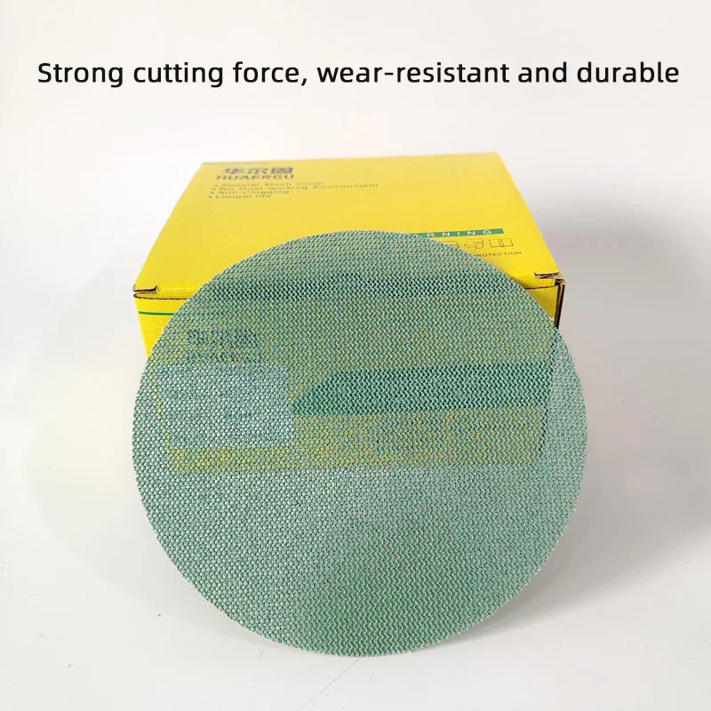 6 Inch 150mm Car Sandpaper Suitable For MIRKA Mesh Sand Round Flocking Sheet Polishing Putty Vacuum 
