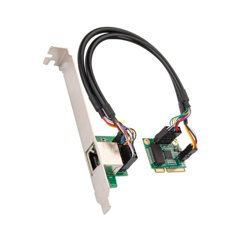 Btsg Professional Single Port 2 5G Gigabit LAN Card การ์ดเครือข่าย 10 100 1000M 2 5Gbps Mini PCIE Gi