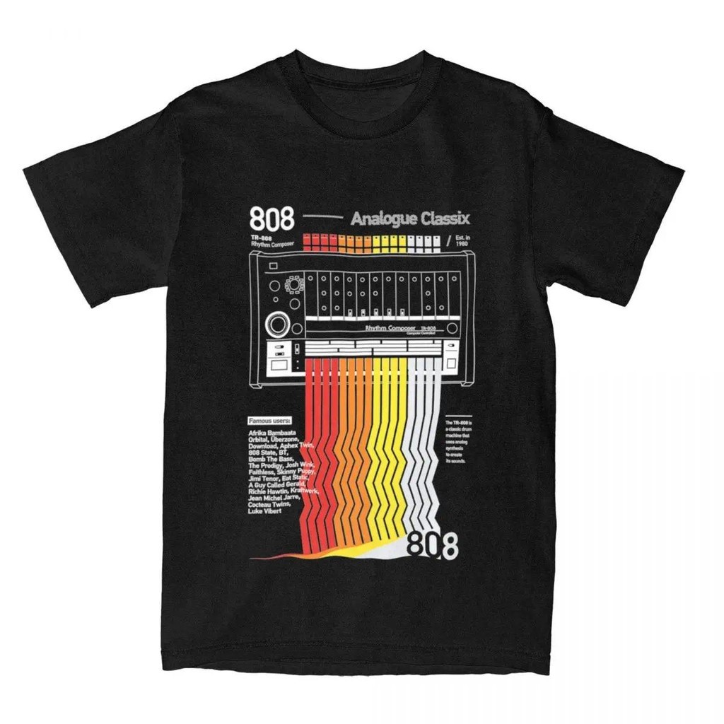 Men Women T Shirt Roland TR-808 TR 808 Musical T Shirt Fashion Pure Cotton Vintage Classic O-Neck T 
