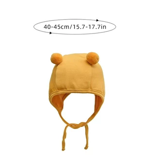 Bonnet น่ารักสำหรับทารกแรกเกิด ป้องกันลมและแสงแดด ออกแบบเพื่อความปลอดภัยและความสะดวกสบายของเด็กหญิง