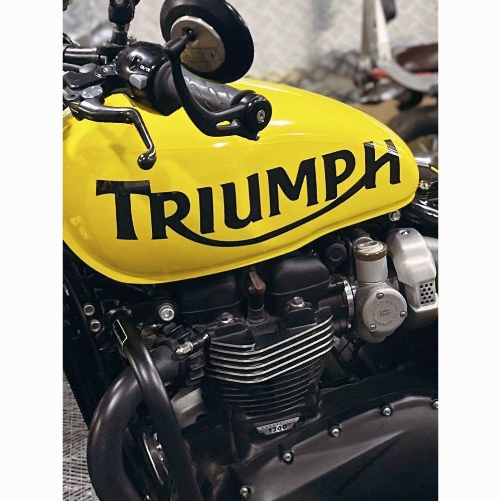 Triumph large letter stickers, Bobber motorcycle fuel tank waterproof decorative stickers
