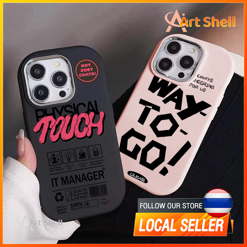 สินค้าใหม่ขายดี ขายดีในเว็บไซต์เกาหลี  ภาพวาด Physical Touchสำหรับ iphone เคสไอโฟน 13 12 11 PRO MAX 