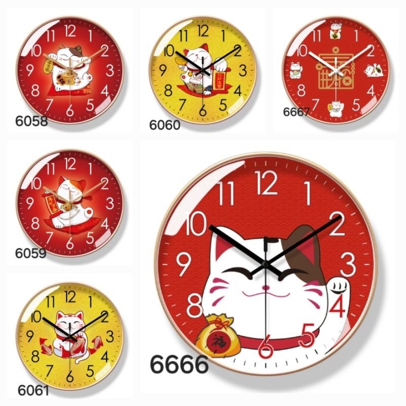 นาฬิกาแขวนแมว, นาฬิกาแขวน, DECORTATIONS, LUCKY CAT