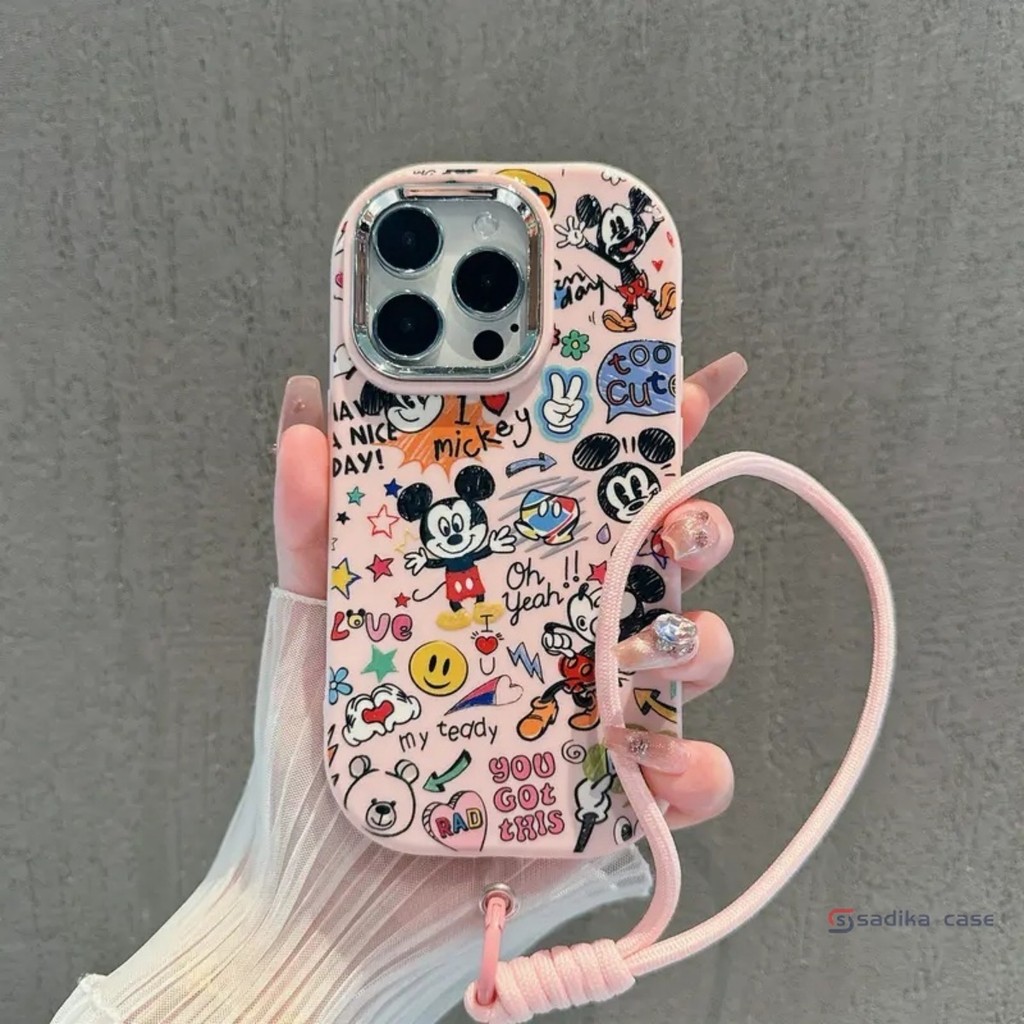 เคสไอโฟน มิกกี้ สำหรับ IPhone 11 15 16 13 12 14 Pro Max XR X XS Max 7 8 15 Plus เคส IPhone เคสไอโฟน 13 11 16 15 CH1552