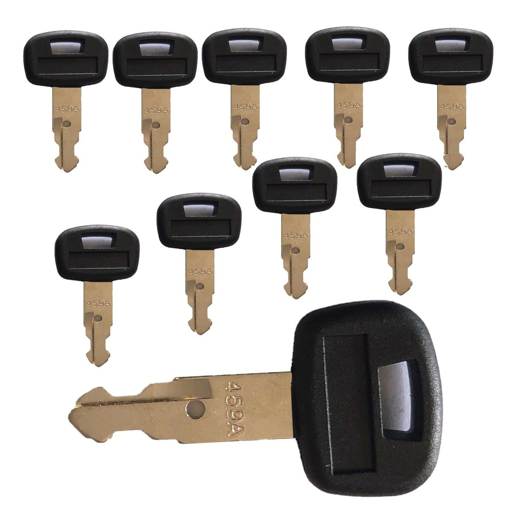 10pk NO.8# 459A กุญแจจุดระเบิดเหมาะสําหรับ KUBOTA สไตล์ M Series อุปกรณ์ก่อสร้าง, หมายเลขชิ้นส่วน,RC