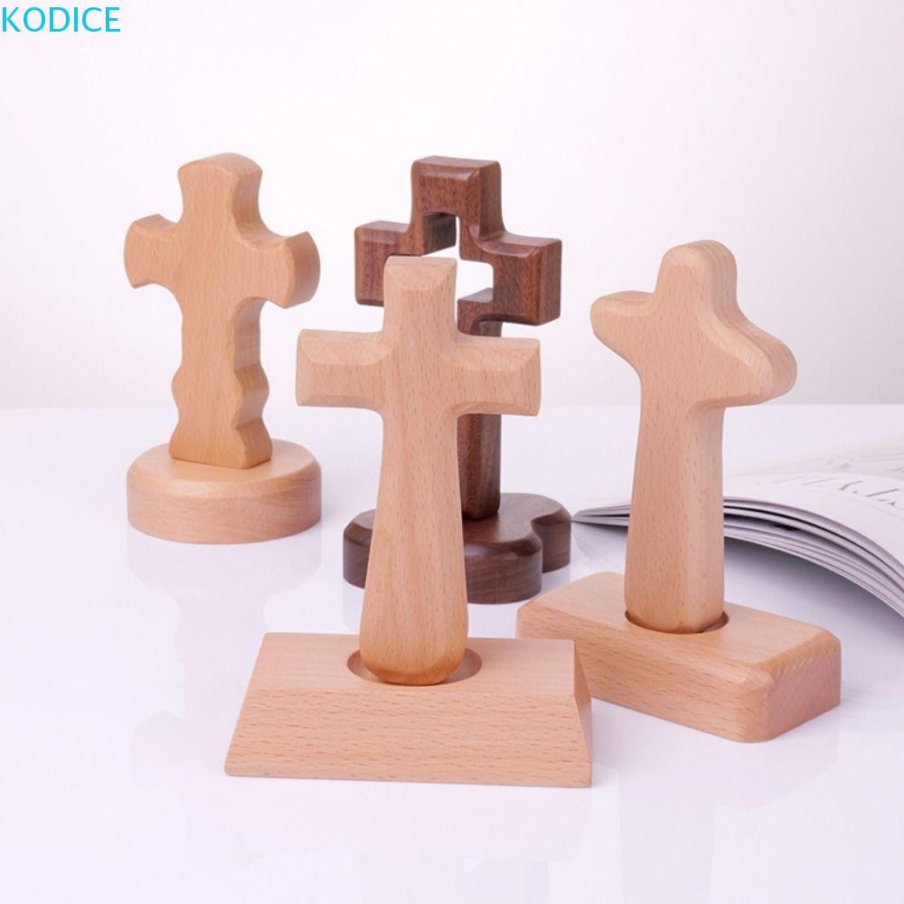 KODICE เครื่องประดับข้ามศาสนา, ยืนพร้อมฐานไม้กางเขน, ศิลปะวินเทจที่ถอดออกได้ไม้กางเขนประติมากรรมของขวัญ