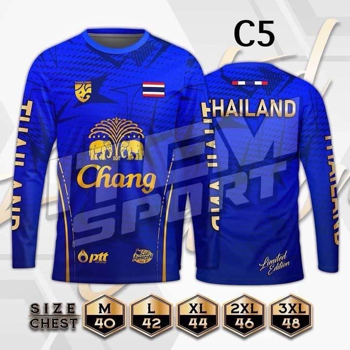 เสื้อยืดแขนยาวลายช้างสำหรับผู้ชายและผู้หญิง ทำจากวัสดุระบายอากาศ สวมใส่ง่ายและสไตล์แฟชั่น - รูปที่ 4