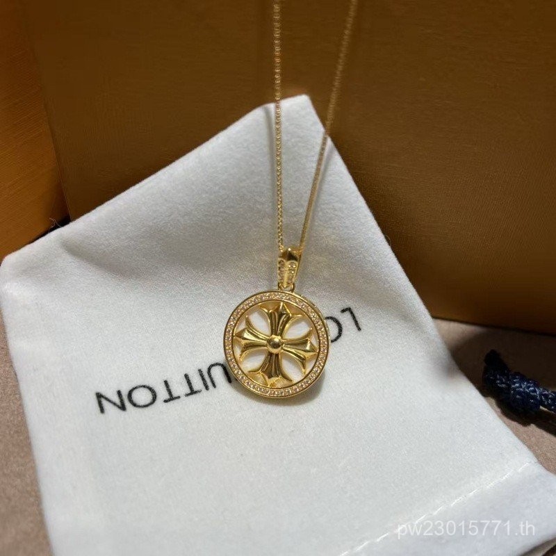 คล้องคอมากประสงค์.Clavicle Chain สีทอง.au750 งานประณีตสำหรับทุกวัน