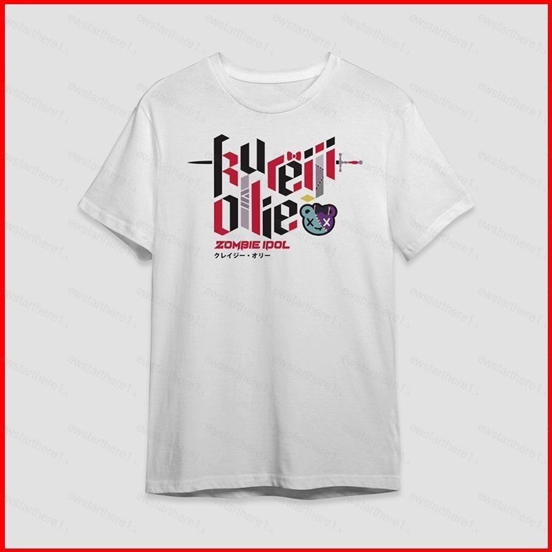 NS1 Anime Hololive - Kureiji Ollie เสื้อยืดอะนิเมะ Unisex แขนสั้นลําลองหลวมกราฟิก Tee เสื้อ Plus ขนา