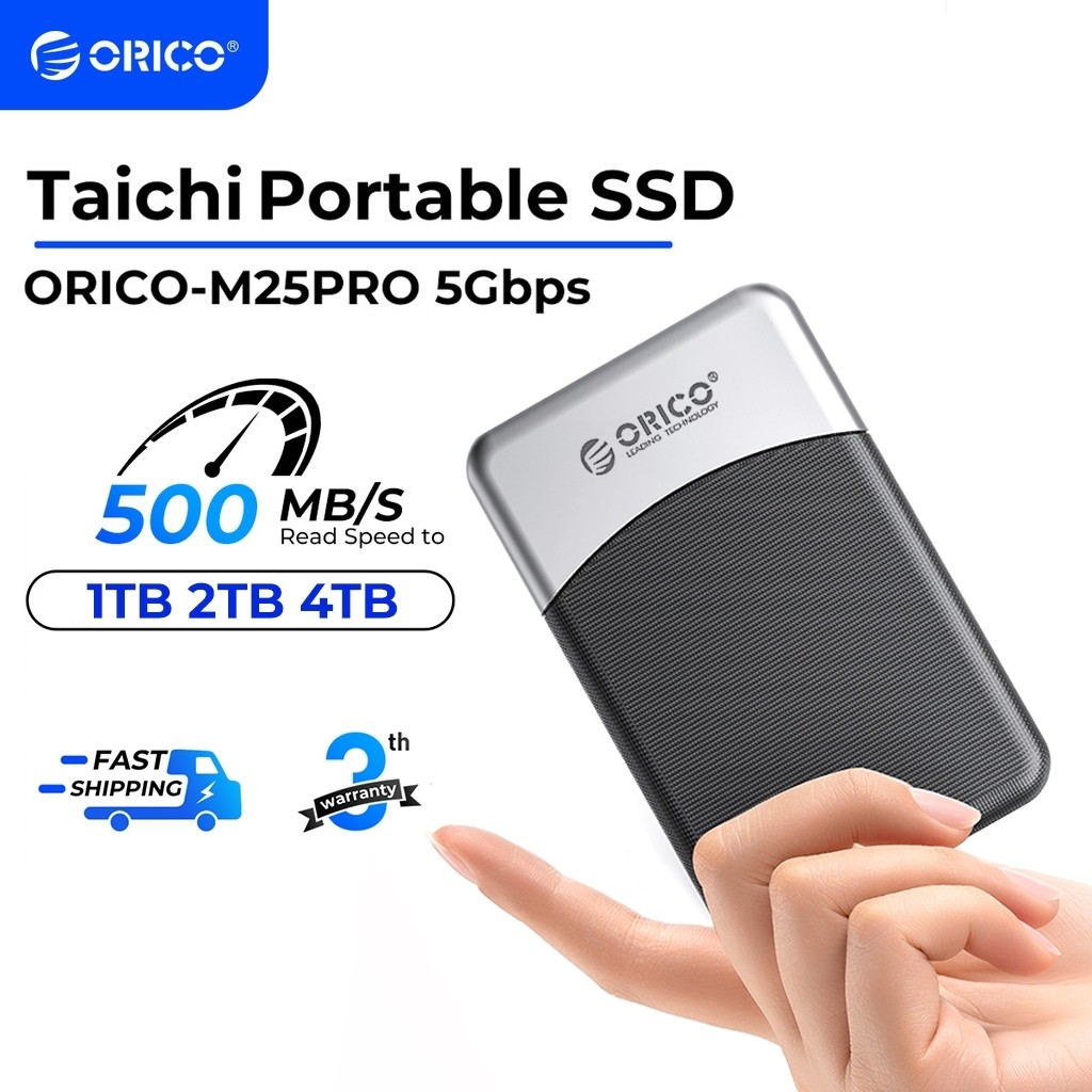 ORICO Taichi 1TB 2TB ภายนอก SSD USB3.2 460 เมกะไบต์/วินาทีประเภท C แบบพกพา SSD สําหรับโทรศัพท์แล็ปท็