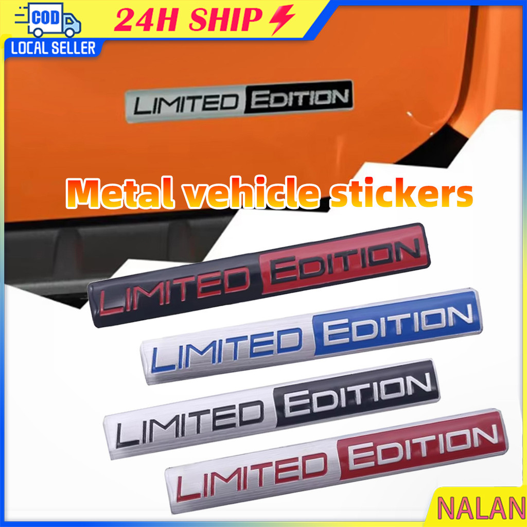 ร้านอยู่กทม. sticker สติกเกอร์โลหะติดรถยนต์limited edition ติดตกแต่งข้างรถยนต์sticker อุปกรณ์เสริมรถ
