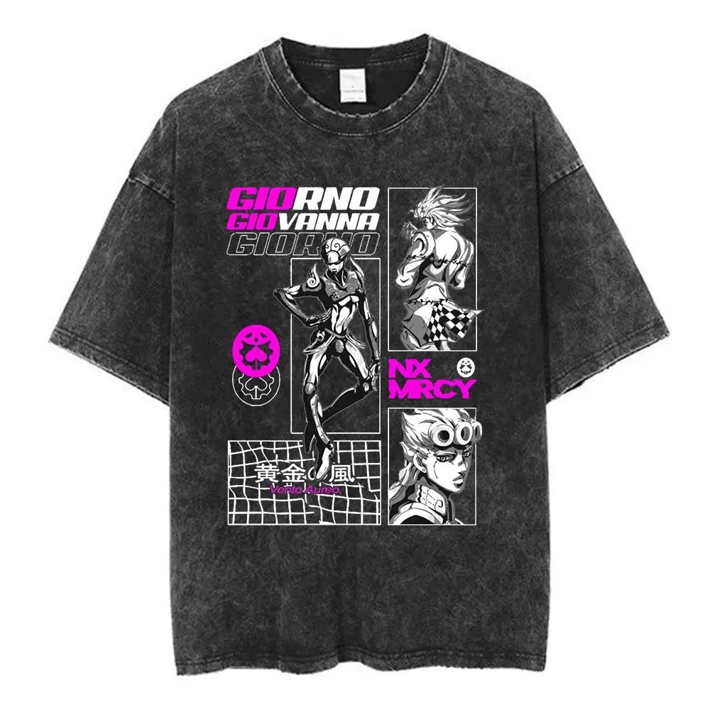 เสื้อยืดผู้ชาย Cujoh Jolyne Stone สำหรับปี 2025