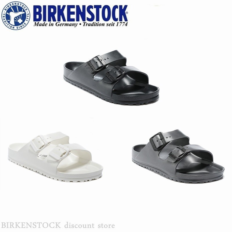 BIRKENSTOCK WUOXOriginalBirkenstock EVA รองเท้าแตะชายหาดลําลองคลาสสิกสําหรับบุรุษ/หญิง (สีดําและสีขา