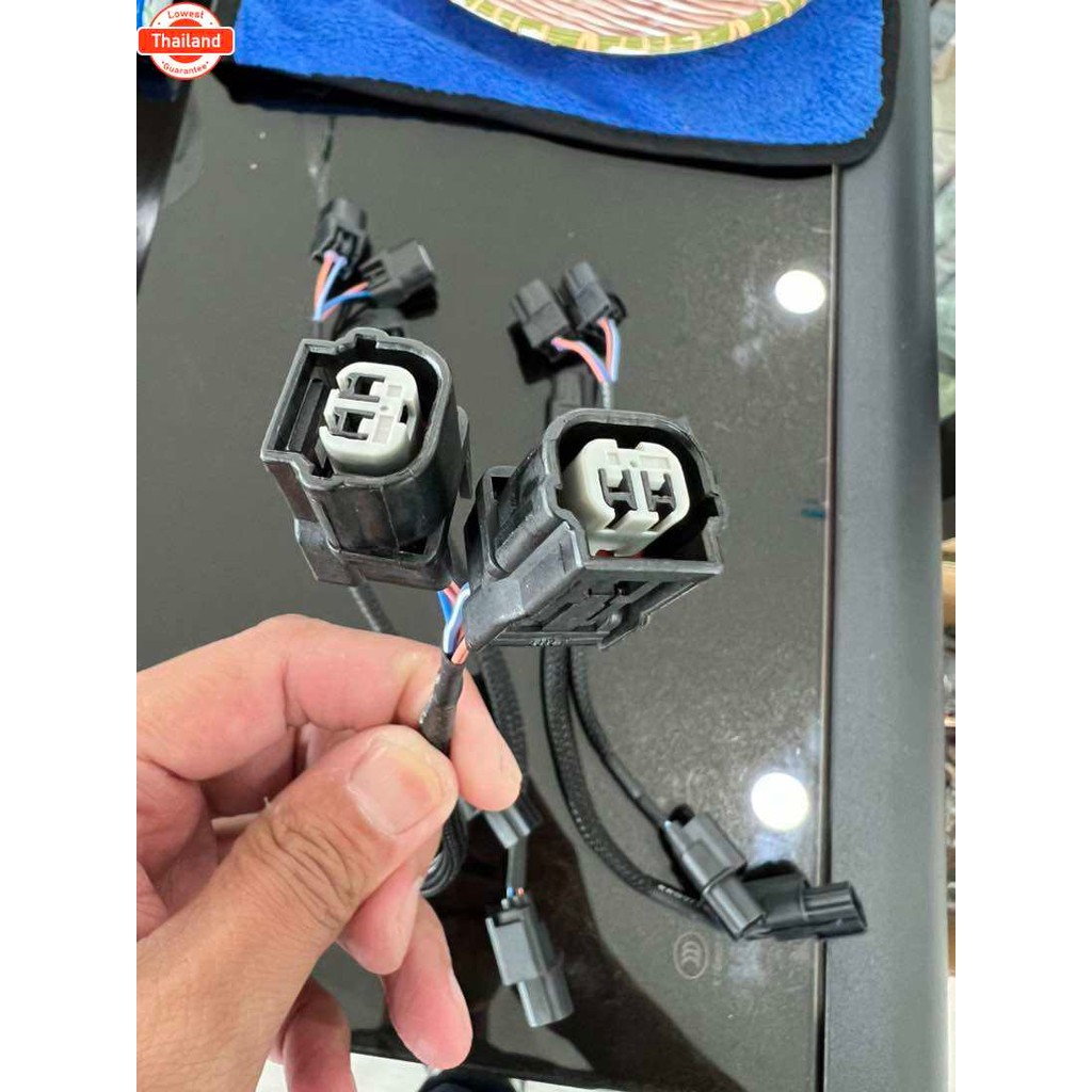 ปลั๊กแปลงหัวฉีด s4 ตอเล็กแปลงใส่หัว2หัว s4 ตอเล็ก