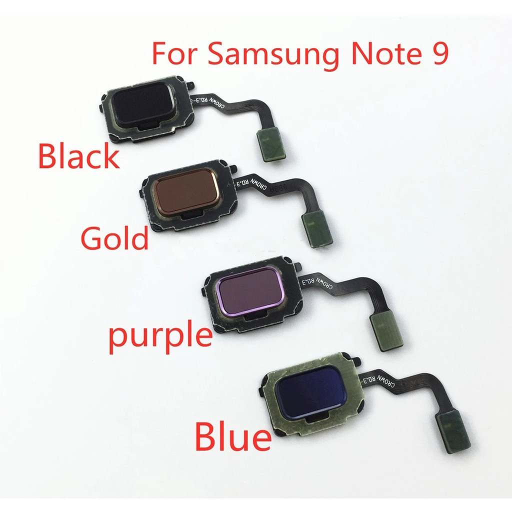 ลายนิ้วมือ Touch ID Sensor ปุ่มบ้าน Flex สําหรับ Samsung Galaxy หมายเหตุ 9 SM-N960F N960FD N960U N96