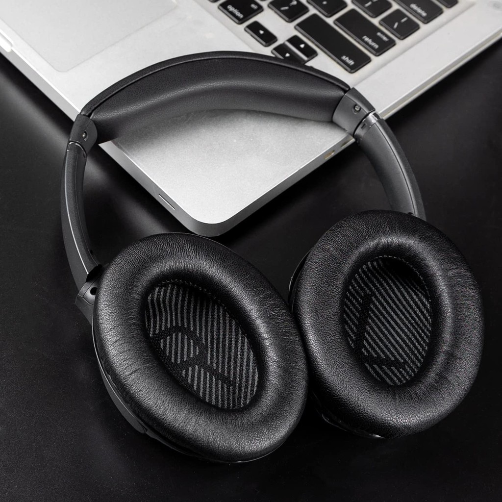 แผ่นรองหูฟังทดแทนสําหรับ Bose QuietComfort 35 (QC35) & Quiet Comfort 35 II (QC35 ii) หูฟัง แผ่นรองหูฟังพร้อมหนัง Softer โฟมแยกเสียงรบกวน เพิ่มความหนา - รูปที่ 3