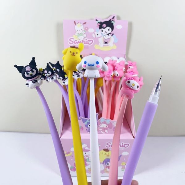 ปากกาเจล ปากกาสี ปากกาเจลสี ปากกาเจล 0.5 Sanrio Shaking Gel Pen Kuromi Melody Pudding Dog Cinnamon D