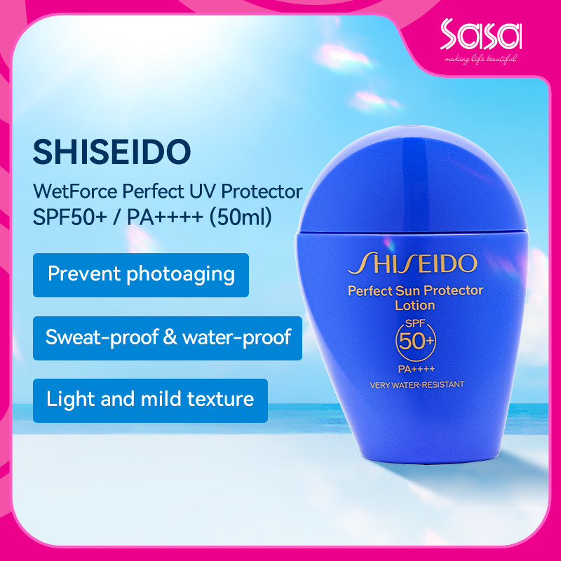 Shiseido เวลฟอส เพอร์เฟค ยูวี โพรเทกเตอร์ เอสพีเอฟ 50+ / PA++++50มล. Shiseido WetForce Perfect UV Protector SPF50+ / PA++++ 50ml