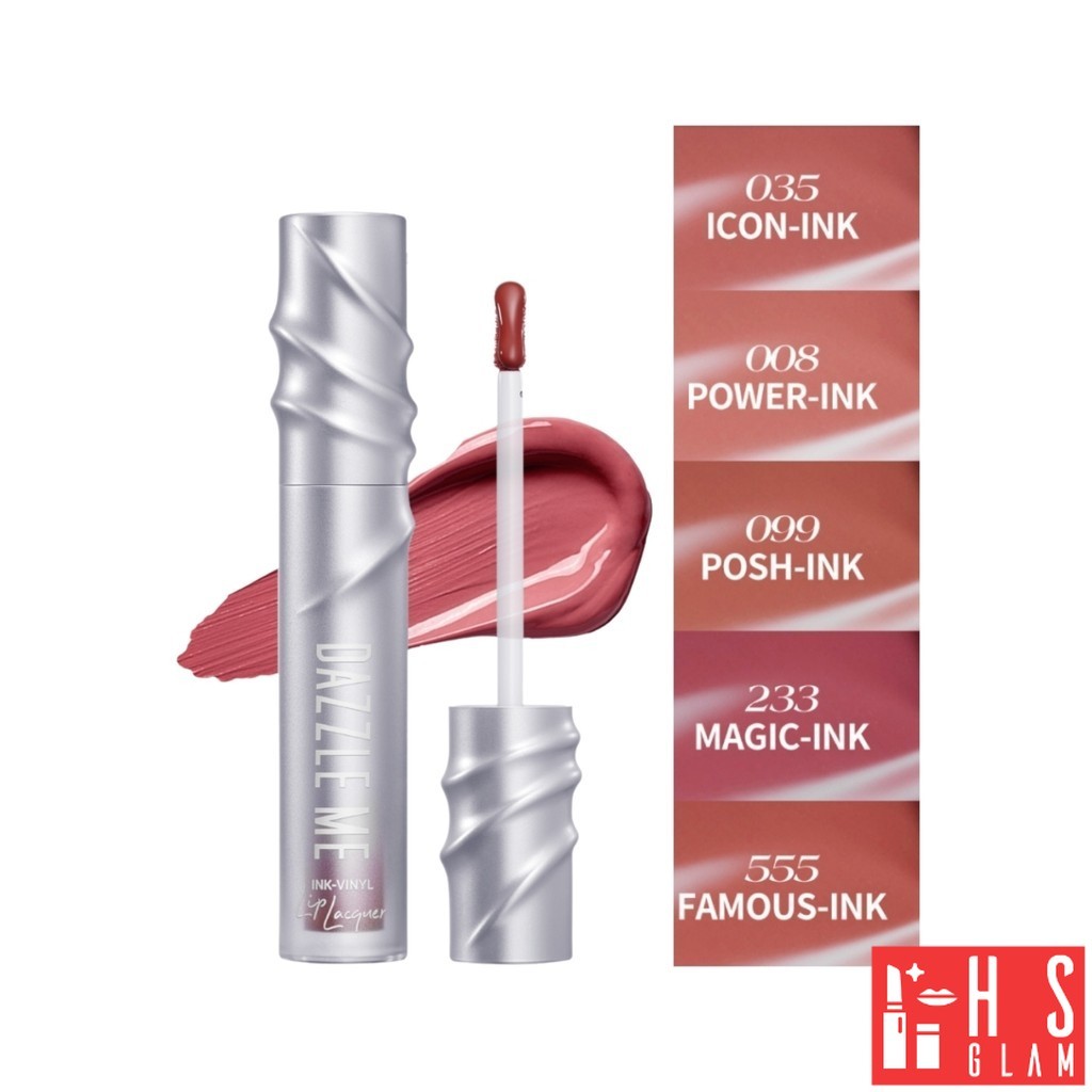 DAZZLE ME Ink Vinyl Lip Lacquer แดซเซิลมี ลิป ปากอิ่ม สีแน่นชัด ปากสวยฉ่ำ ติดทนยาวนาน