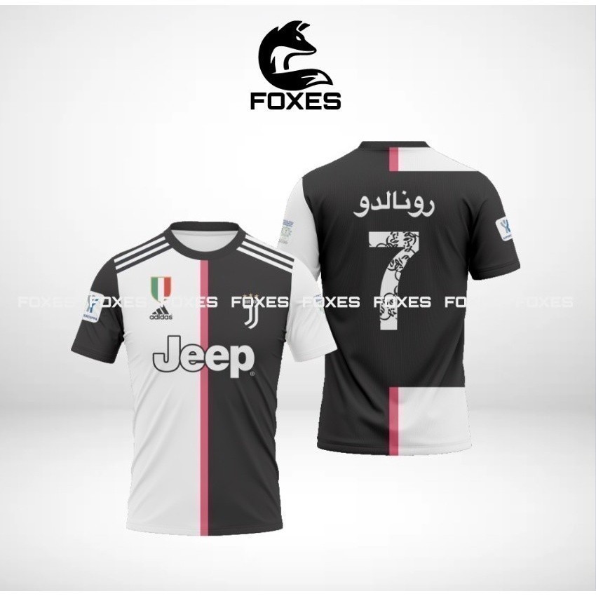 Juventus 2025 fashion Home Jersey Supercoppa Italia 2019 Ronaldo เสื้อฟุตบอลพิมพ์ลาย Dri-fit
