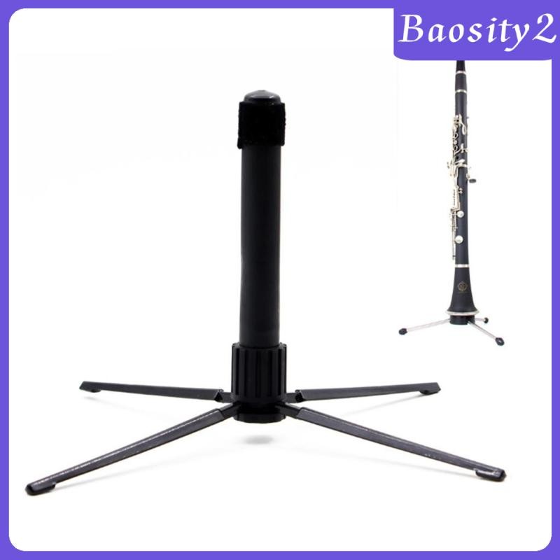 [Baosity2] Flute Clarinet Compact Stand Holder สีดําสําหรับขลุ่ย Clarinet Parts Accs