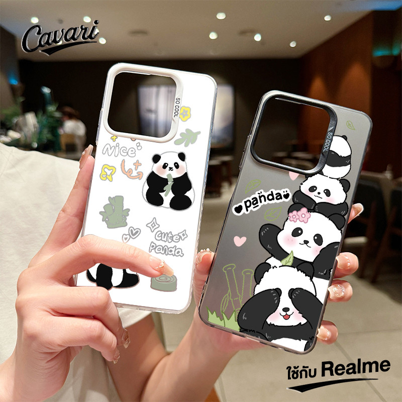 เคสโทรศัพท์ ใช้กับ Realme C53 C35 C20 C30 C55 C12 C11 C51 C21 6i 5 8i 7i C15 C67 C25 C25Y แพนด้าน่ารัก โทรศัพท์ จัดส่งจา