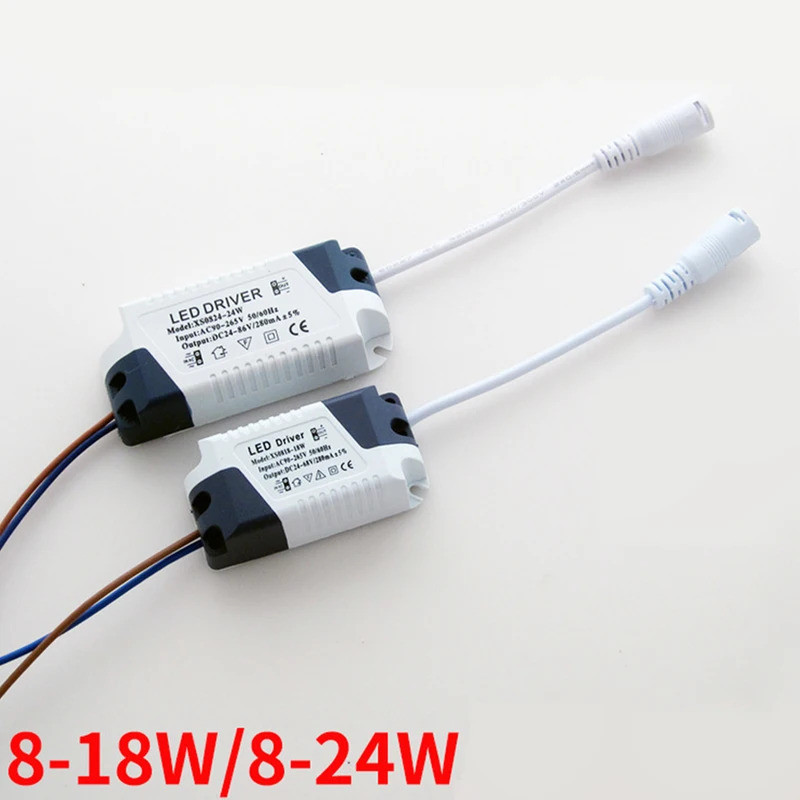 LED Drivers 8-18W 24W LED Ceilling Light Lampes Driver Transformer แหล่งจ่ายไฟสําหรับ LED Light DIY 