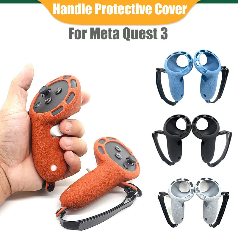 Handle ฝาครอบป้องกันกรณี Controller สําหรับ Meta Quest 3 VR Controller Grips สําหรับ Quest 3 VR อุปก