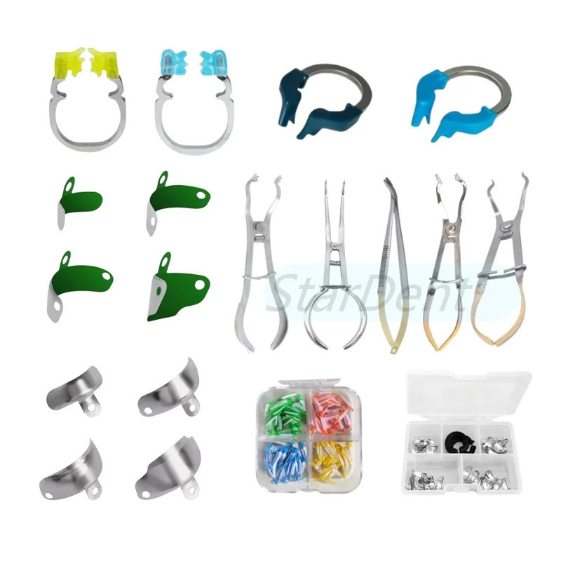 ทันตกรรม Matrix Bands แหวนส่วน Matrice Clamp Fit Garrison Palodent V3 ระบบ Non-Stick Matrix Bands PT