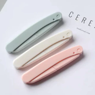 Crystal เครื่องเล็มคิ้วแบบพับได้พร้อมกล่อง ใบมีดโกนสำหรับสำหรับผู้ชายและผู้หญิง