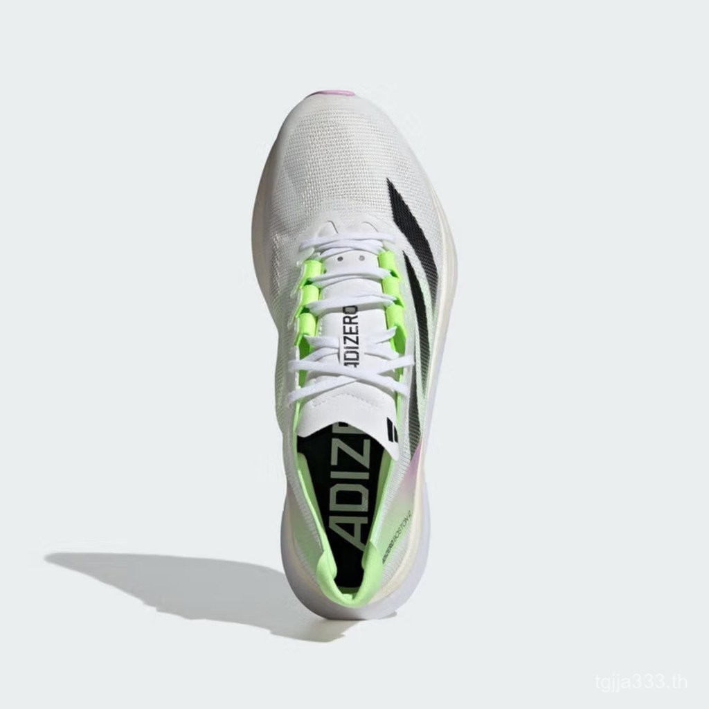 Adizero Boston 12 สีขาว IG3321 รองเท้าวิ่งที่สะดวกสบาย น้ําหนักเบา และทนทาน