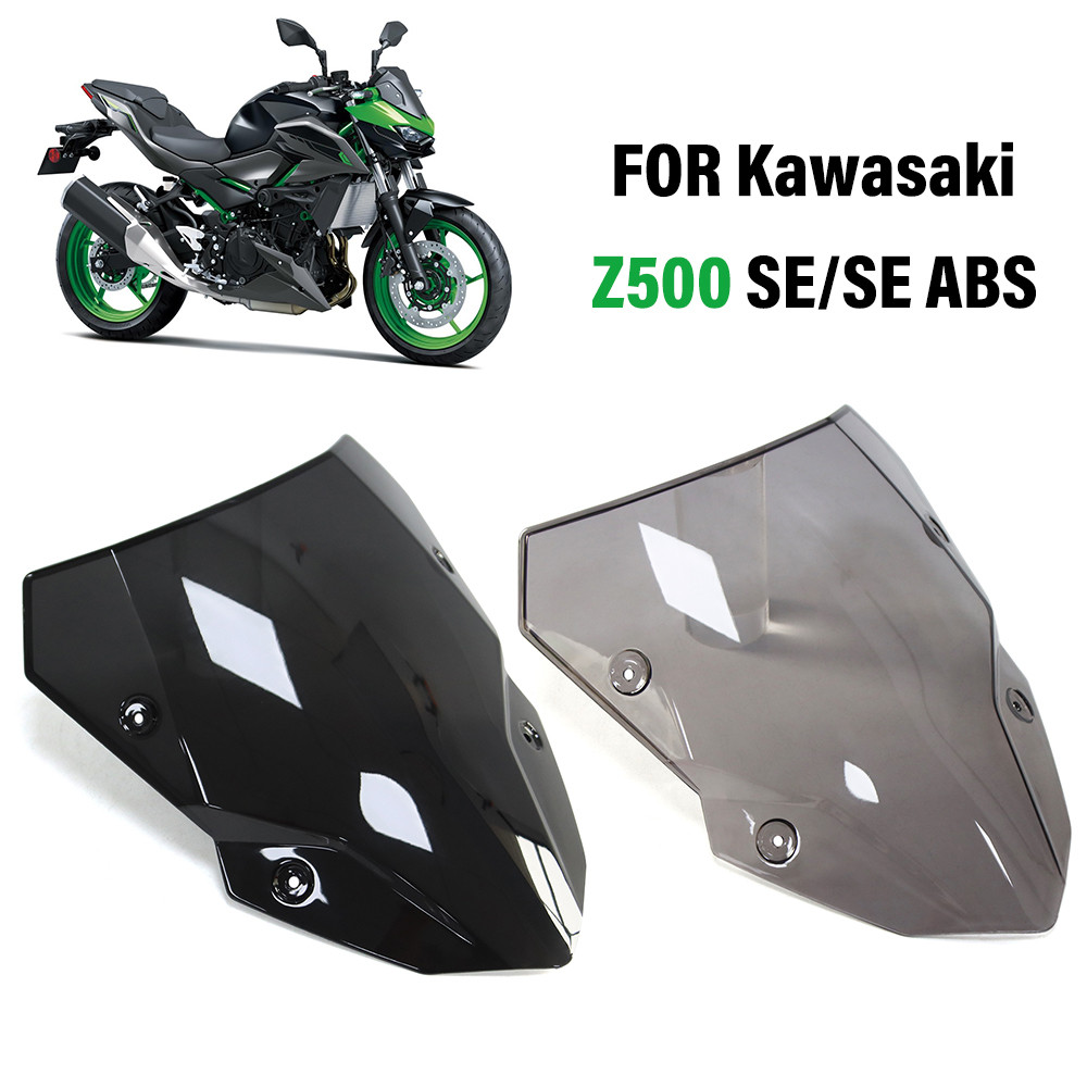 สําหรับ Kawasaki Z500 Z 500 SE ABS 2024 2025 กระจกรถจักรยานยนต์ Double Bubble