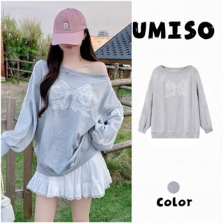 ส่งไวจากไทย แฟชั่นฤดูใบไม้ร่วง สไตล์เกาหลี แขนยาวเว้าไหล่ คอ…