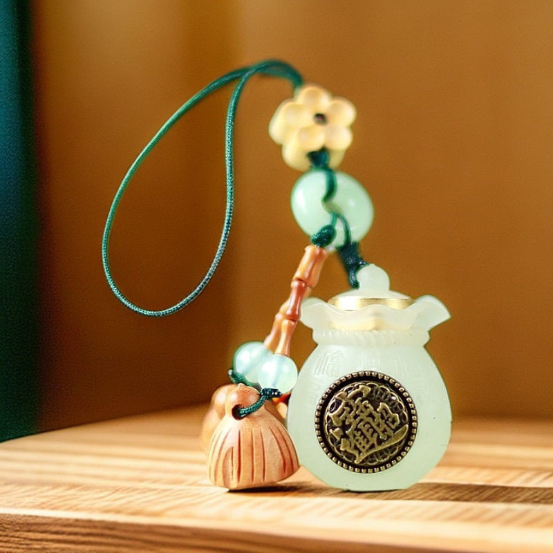 [ดอกไม้ที่อุดมไปด้วย] Baifu Bag Money Bag Sachet Portable Pendant Lucky Bag Money Fortune Luminous