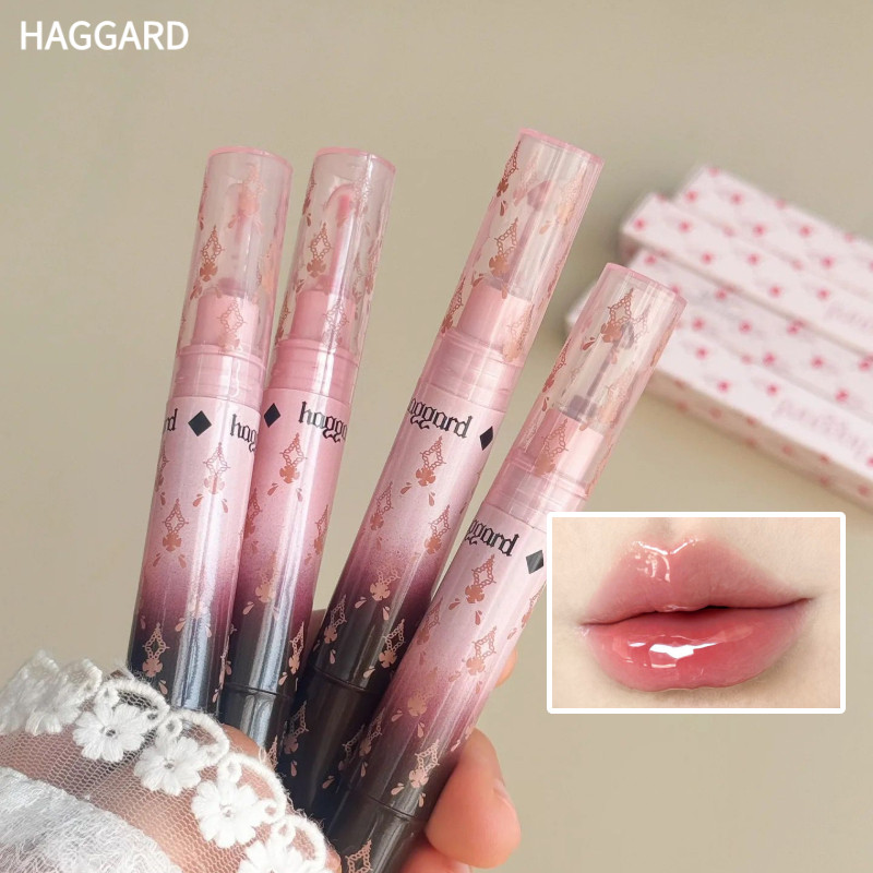HAGGARD Lip Gloss Mirror Watery Whitening ธรรมชาติให้ความชุ่มชื้นยาวนาน