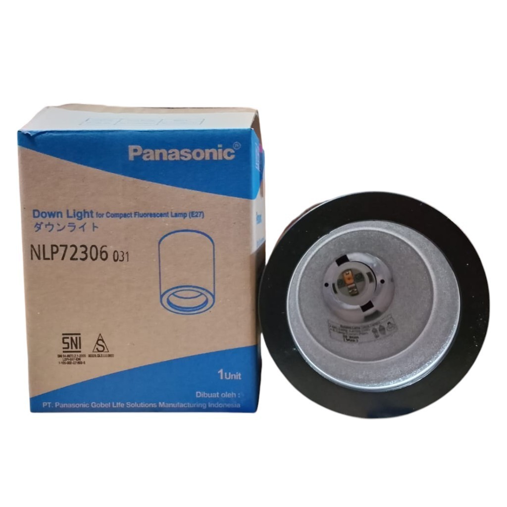 Panasonic NLP 72305/NLP 72306 ดาวน์ไลท์ Outbow ทรงกลมสีดําและสีขาว