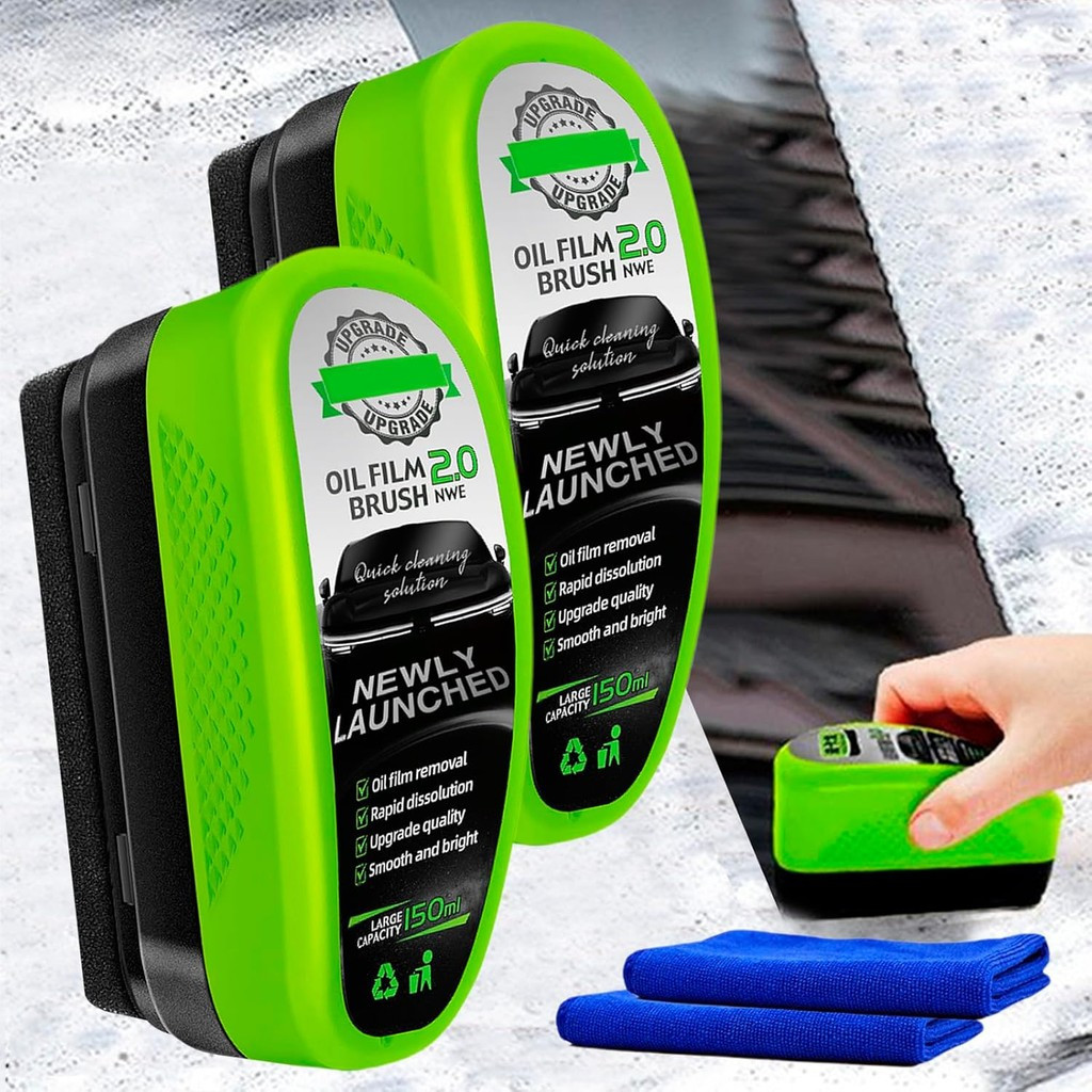 Boministore Glass Cleaner, 2025 New Formula Boministore Car Cleaner, Glass Cleaning Wipe Board Oil F